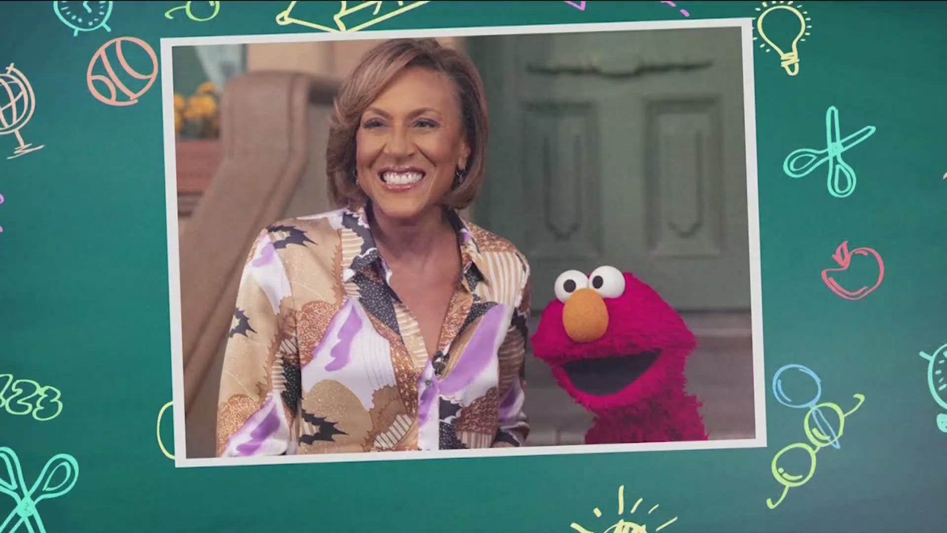 Good Morning America co-host Robin Roberts visited Sesame Street to speak with Elmo about his recent viral tweet and the importance of Mental Health Awareness Month.