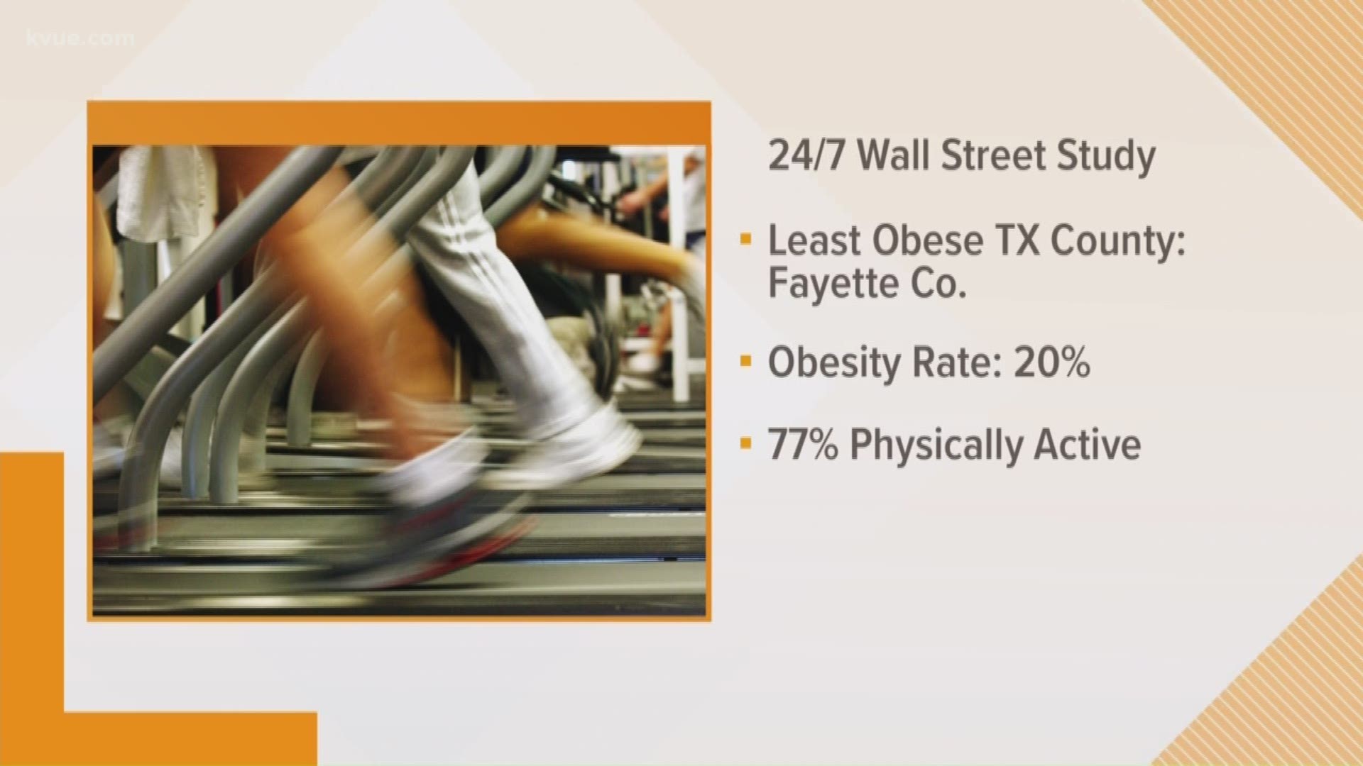 One Central Texas county is topping a list for the number of healthy people living in the area.