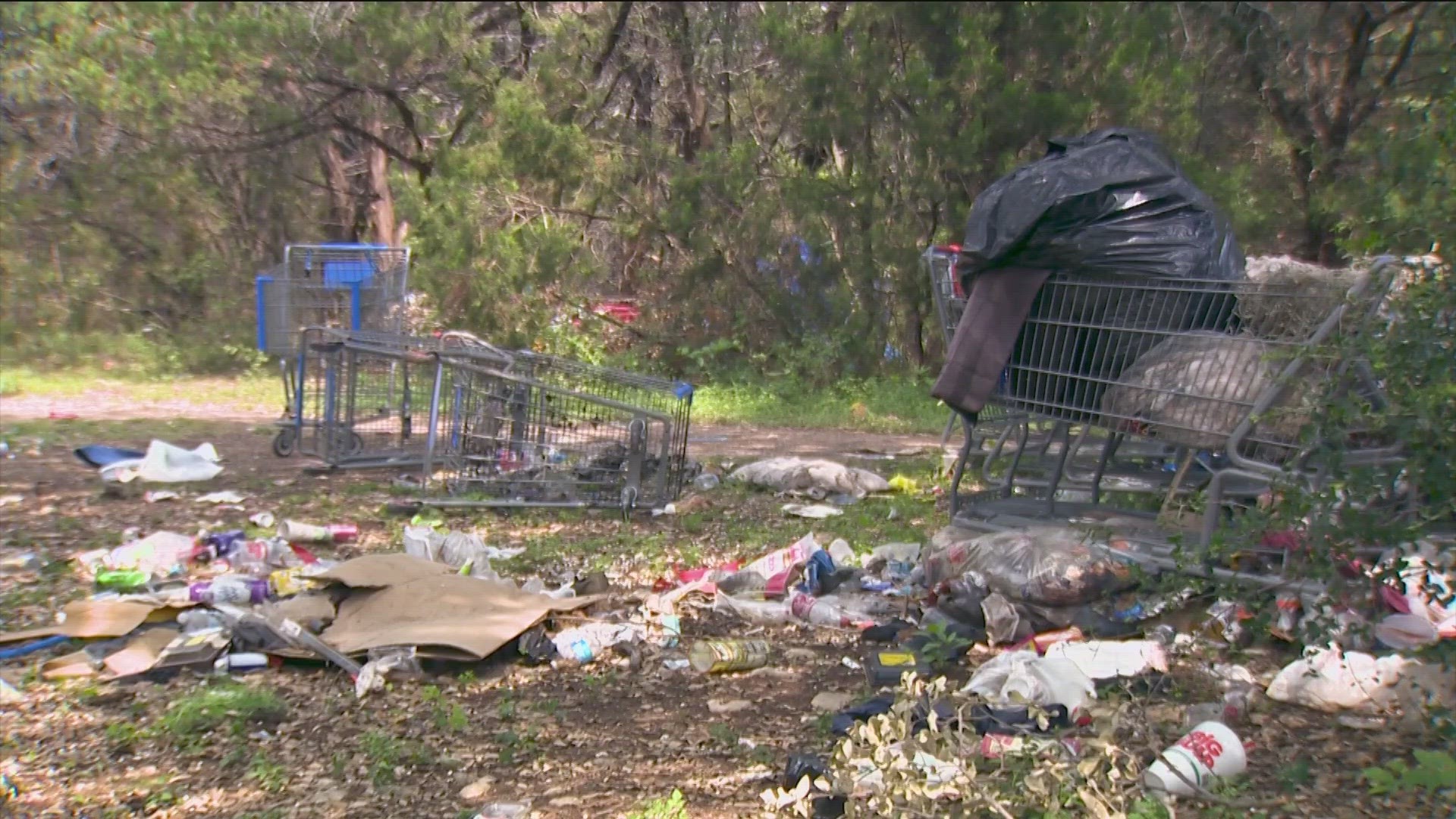 The cleanup of the encampment, located in the Gaines Creek area, is one of the largest relocation efforts being undertaken, according to City officials.