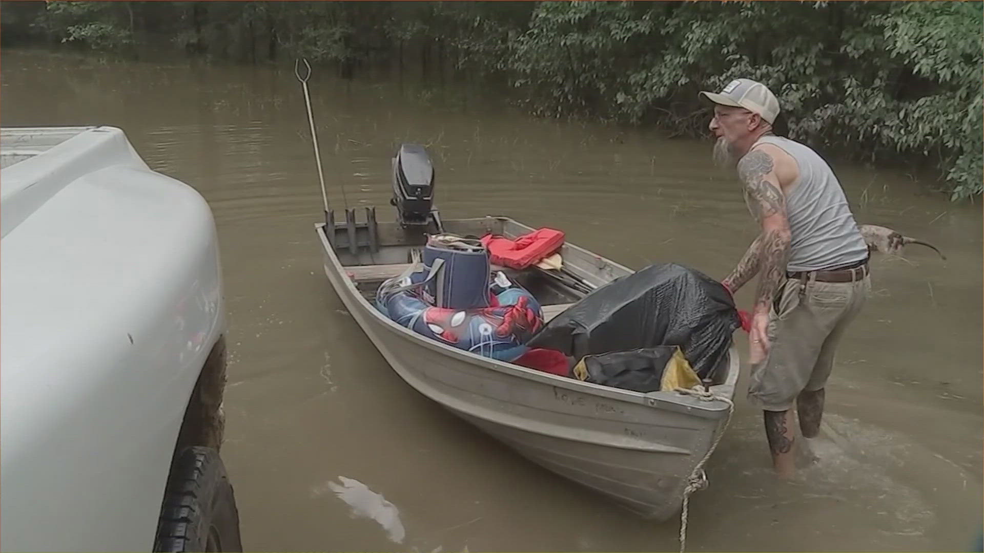 The Trinity River flooded last week, with some residents leaving their homes as a result.