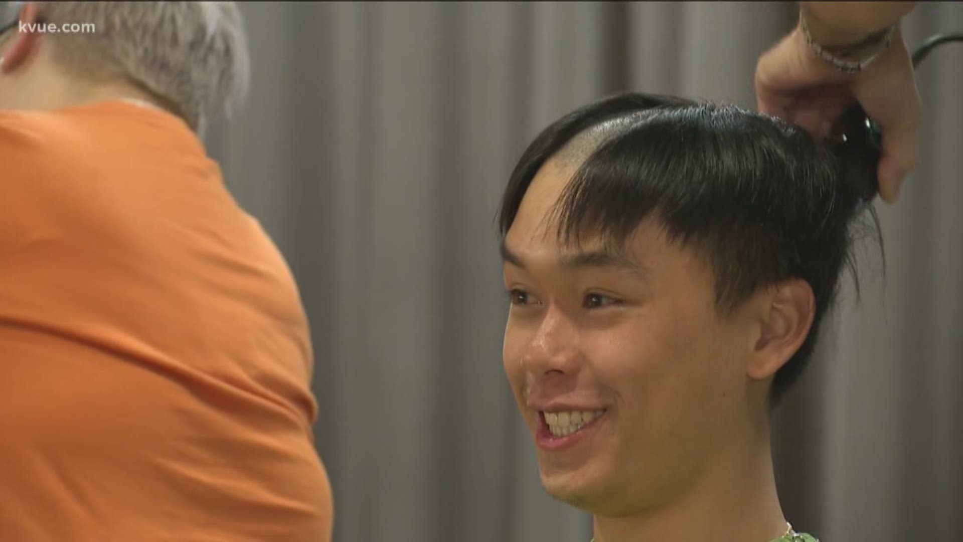 On Saturday dozens of UT students shaved their heads for a good cause.