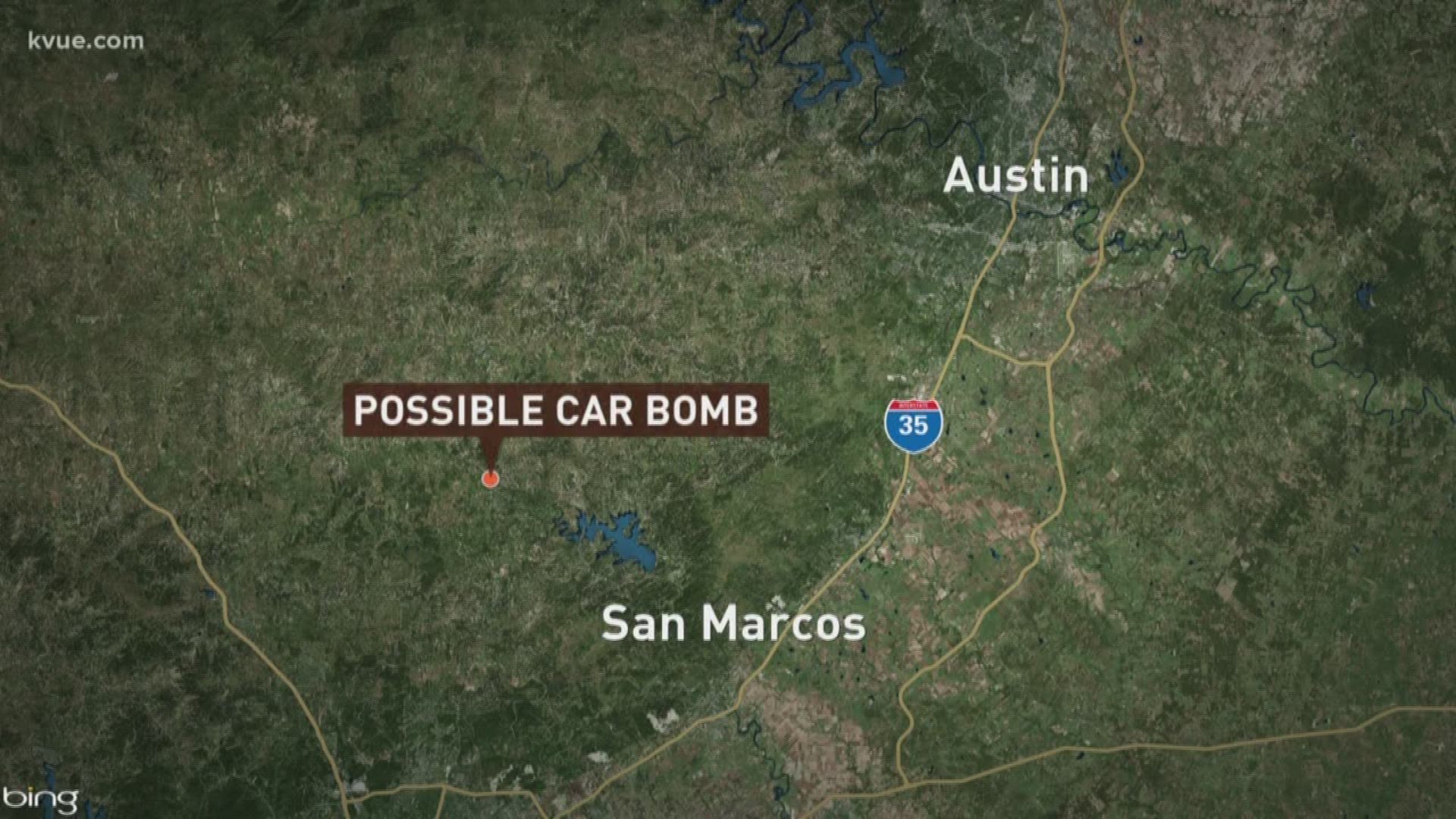 Police are investigating a possible car bomb near US 281 and Contour Drive.