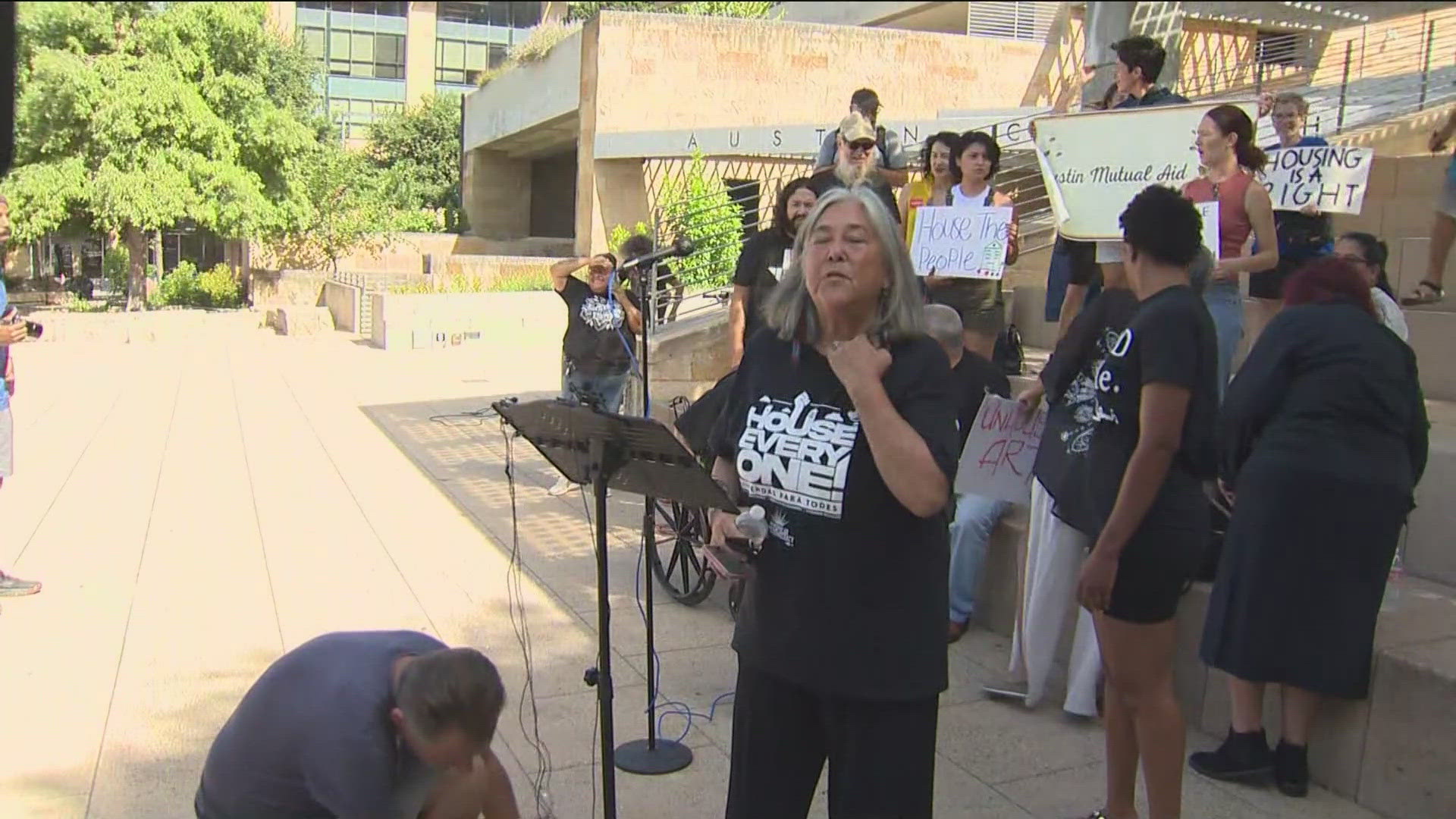 In Austin, a local group that helps the homeless spoke out against a recent decision by the U.S. Supreme Court that allows cities to keep homeless camping bans.