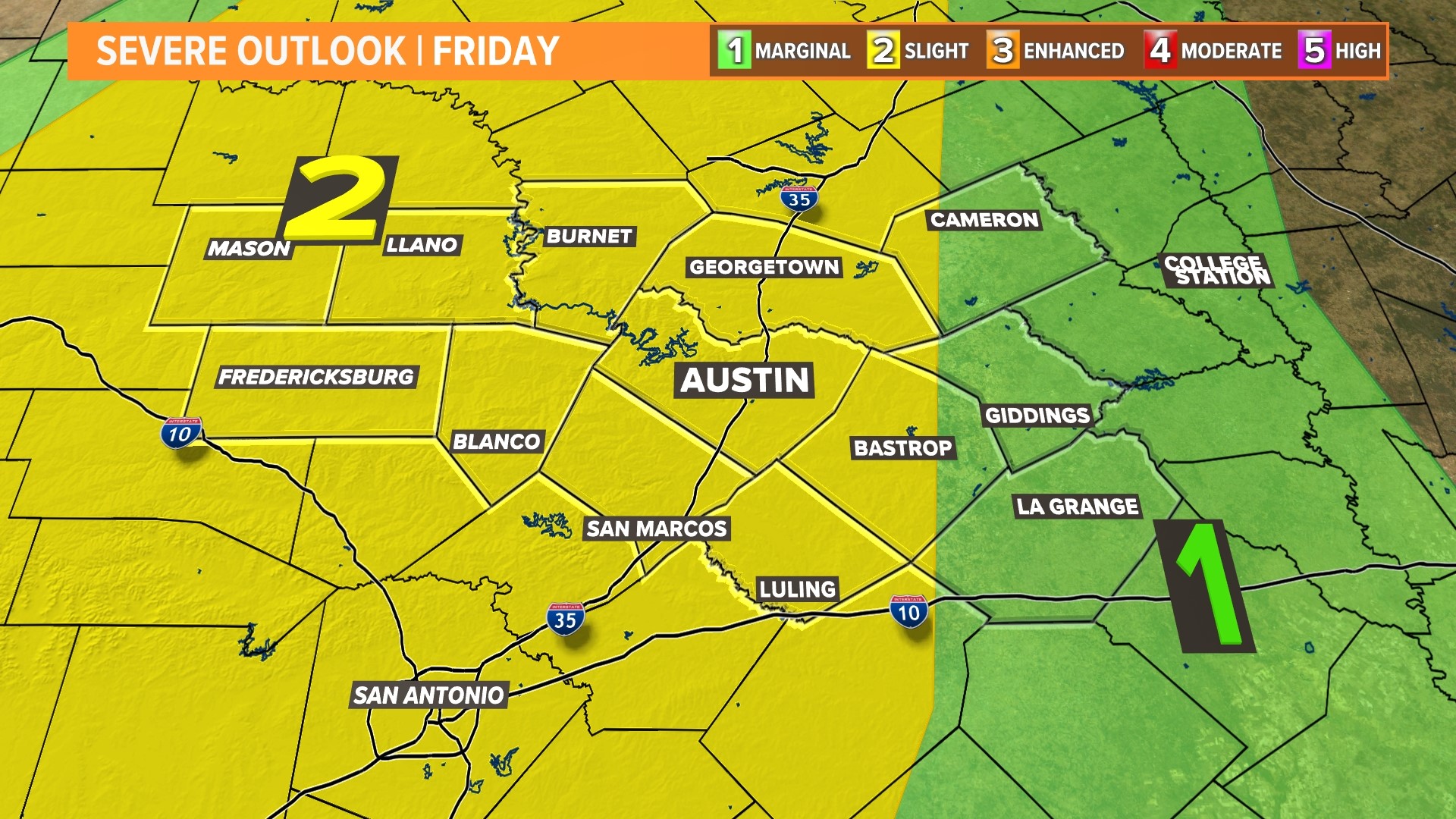 Central Texas strong storms with potential for hail | kvue.com