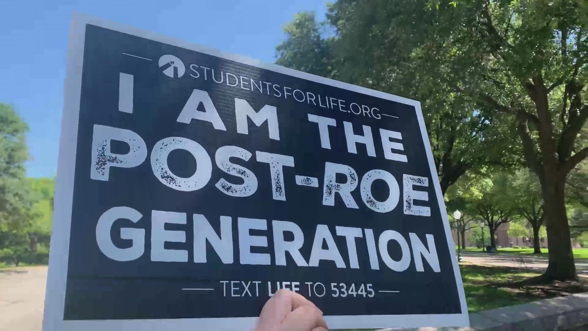 On Saturday morning, Texas Right to Life organized a rally to celebrate the Supreme Court decision to overturn Roe v. Wade.