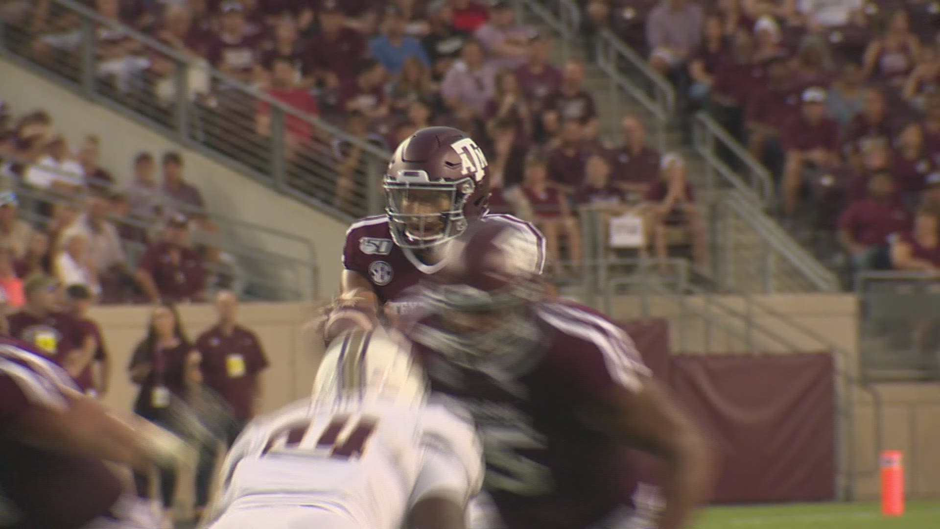 Here are the highlights of the Texas A&M-Texas State game, where the Aggies defeated the Bobcats 41-7 at Kyle Field in College Station.