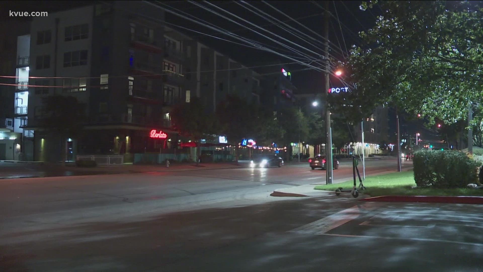 A person was taken to the hospital after a crash in South Austin last night.