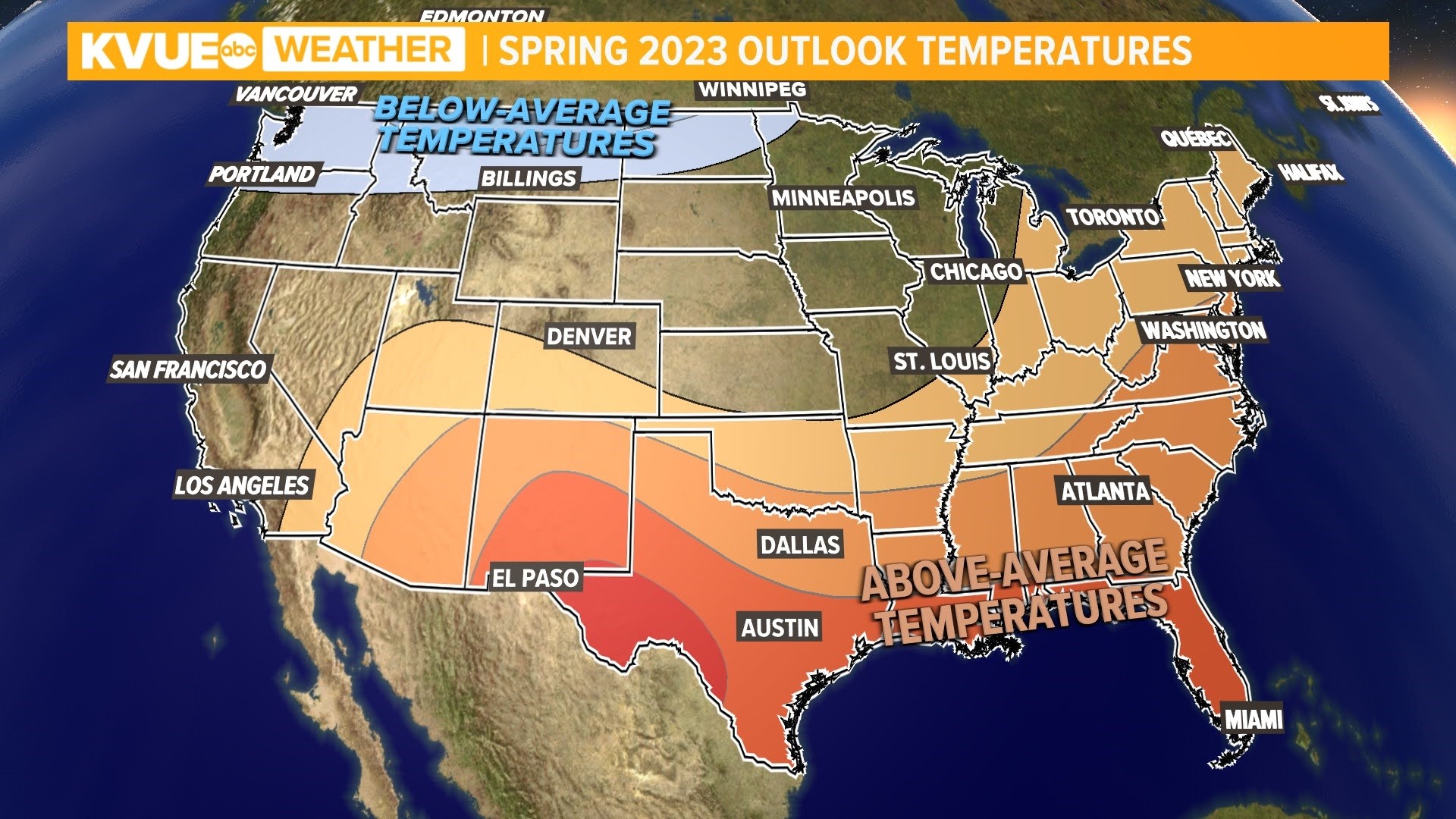What weather can we expect throughout the spring?