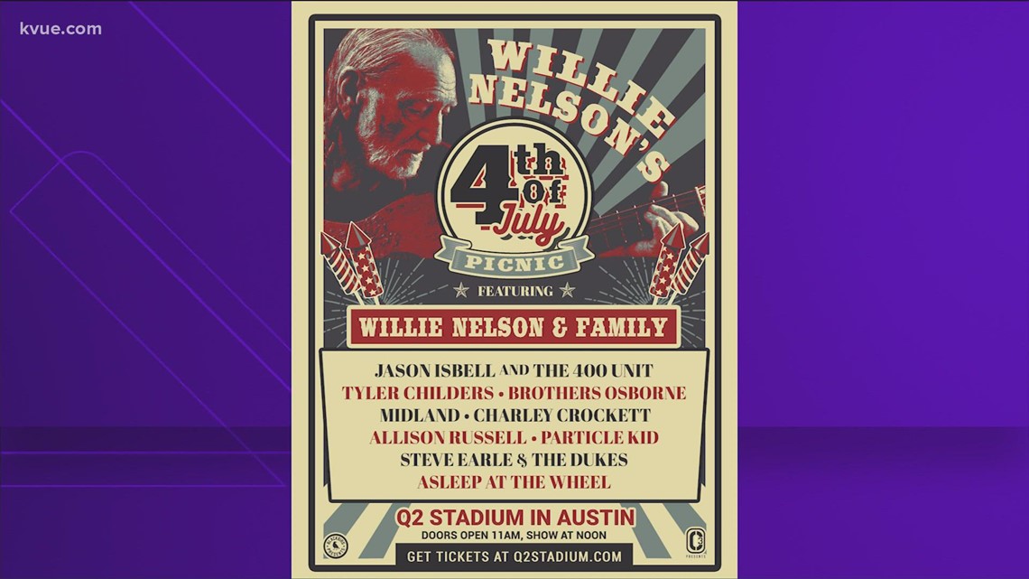 Q2 Stadium to host Willie Nelson's 4th of July Picnic