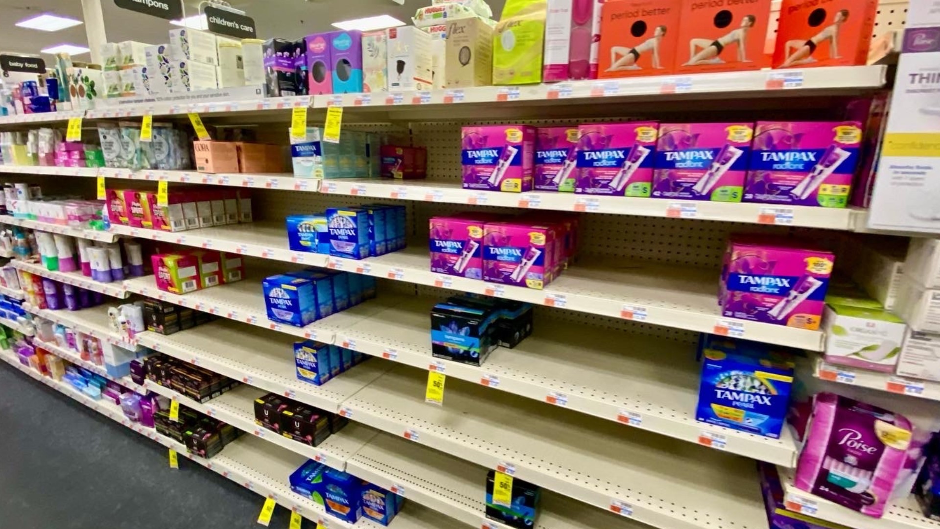 Texas is one of 26 states that charges sales tax on tampons.