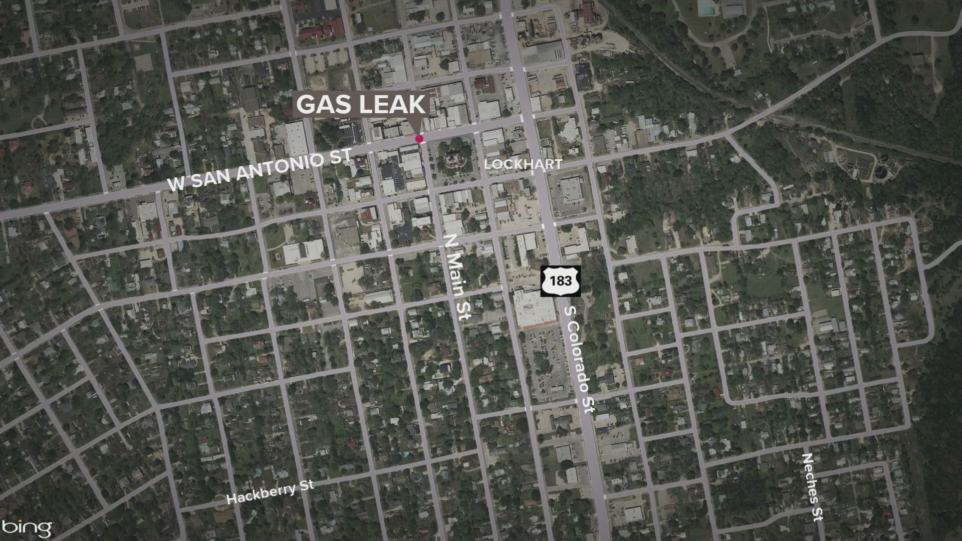 City leaders say they've shut down Main Street and Church Street in Downtown Lockhart.