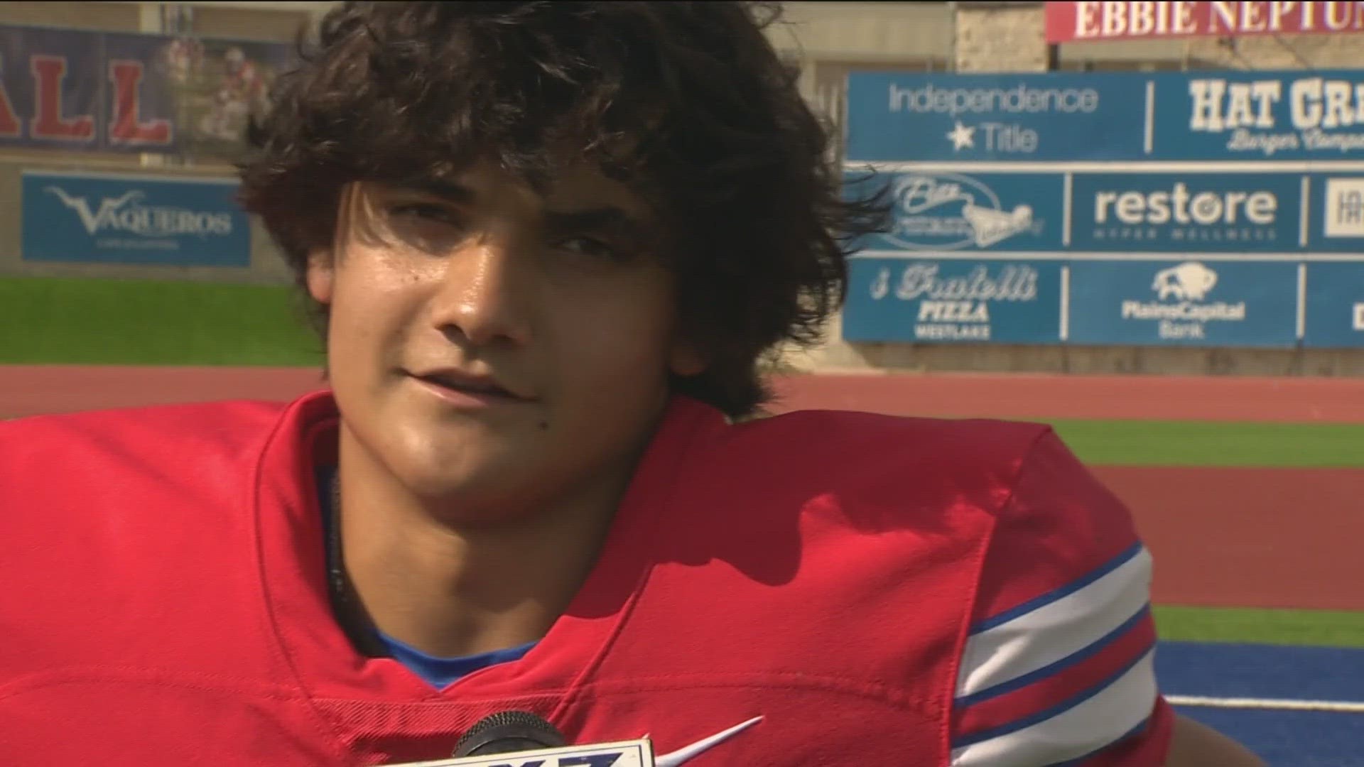 Our travels took us to Westlake High School and star senior running back Jack Kayser. The Chaps are looking for revenge.