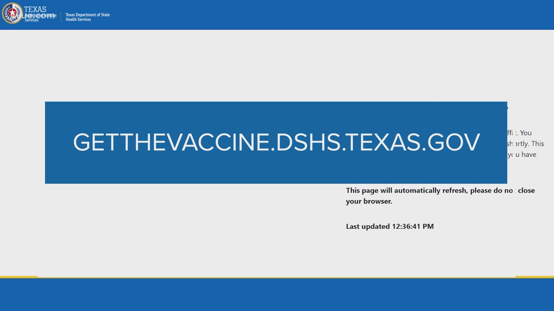 The Texas Department of State Health Services launched a new tool to help residents get the COVID-19 vaccine.