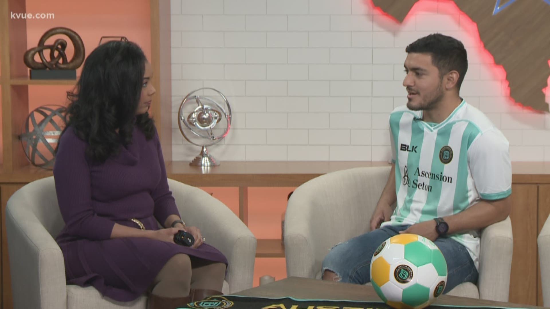 The inaugural match for one of Austin's soccer teams – Austin Bold FC – is this month! And team members are going in with new uniforms. Midfielder Sonny Guadarrama is here to talk about what we can expect this season.