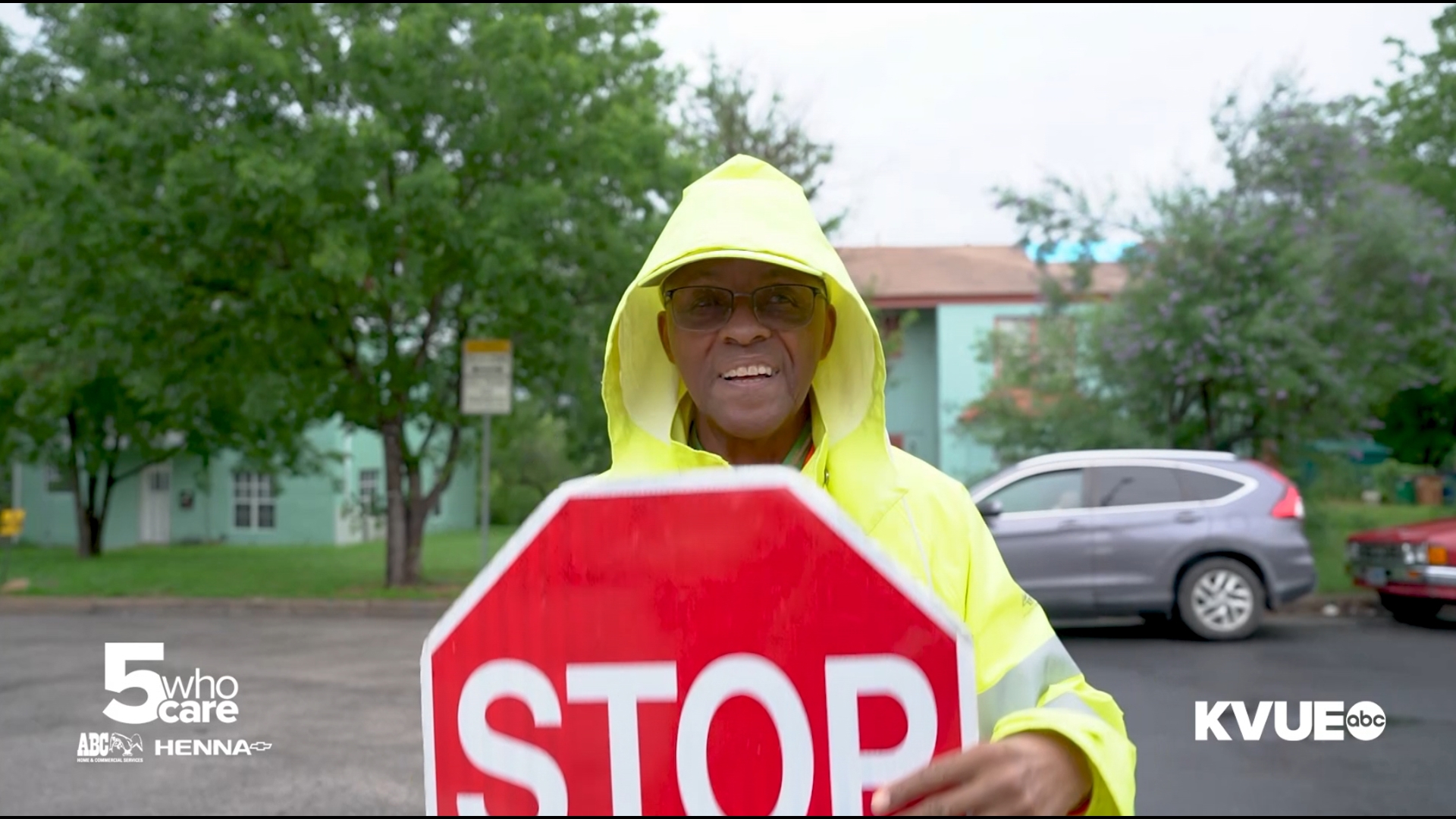 Larry Walker is a crossing guard for Maplewood Elementary School who spreads joy with his impromptu safety tunes.