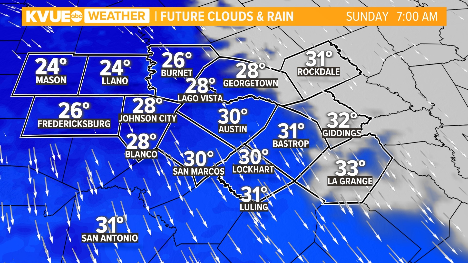 Austin weather forecast: Cold front to bring 50 mph winds | kvue.com