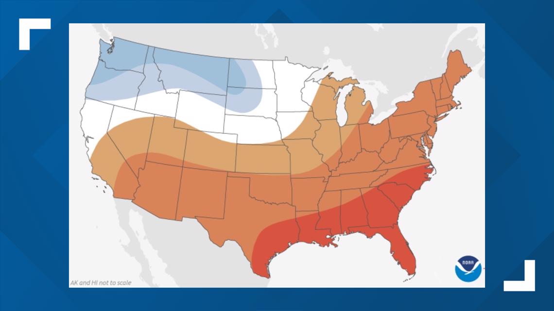 NOAA 2021 Winter Outlook Calls For Drier And 'warmer-than-normal ...