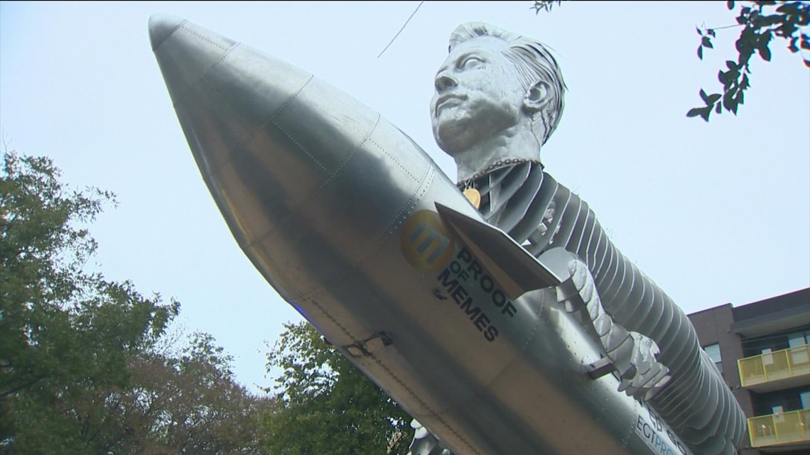 Group in Austin to deliver giant Elon Musk sculpture to Tesla Gigafactory