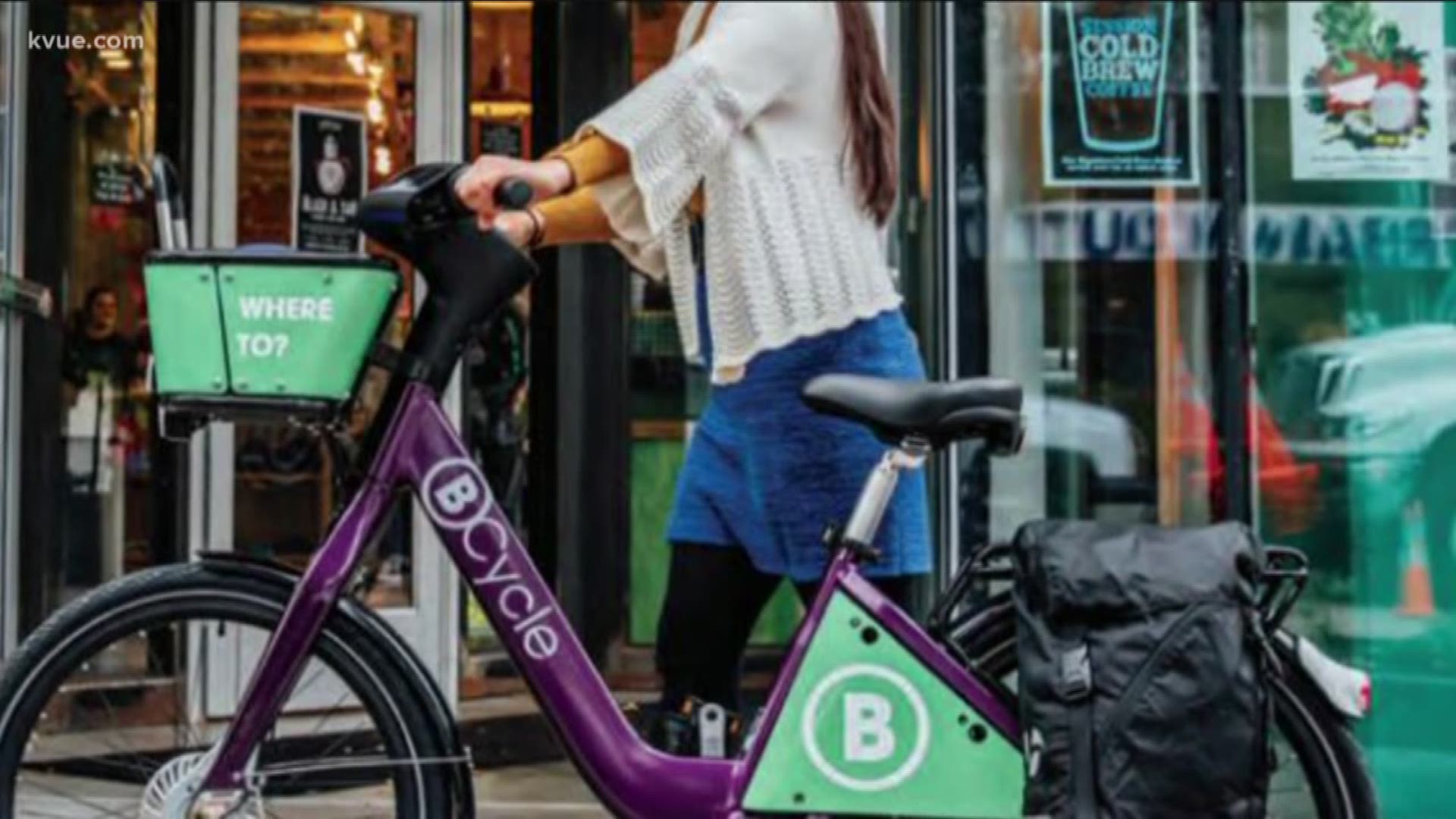 The docked bike company called BCycle will be available at the Domain starting Saturday, Feb. 16.