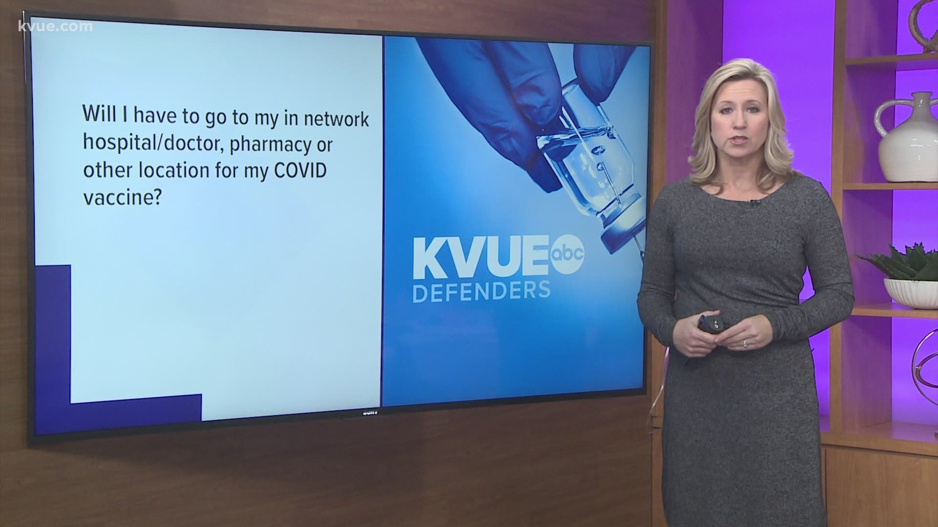 The KVUE Defenders are answering your questions about the coronavirus vaccine.