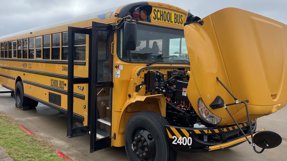 Electric School Buses Introduced At Austin Isd 