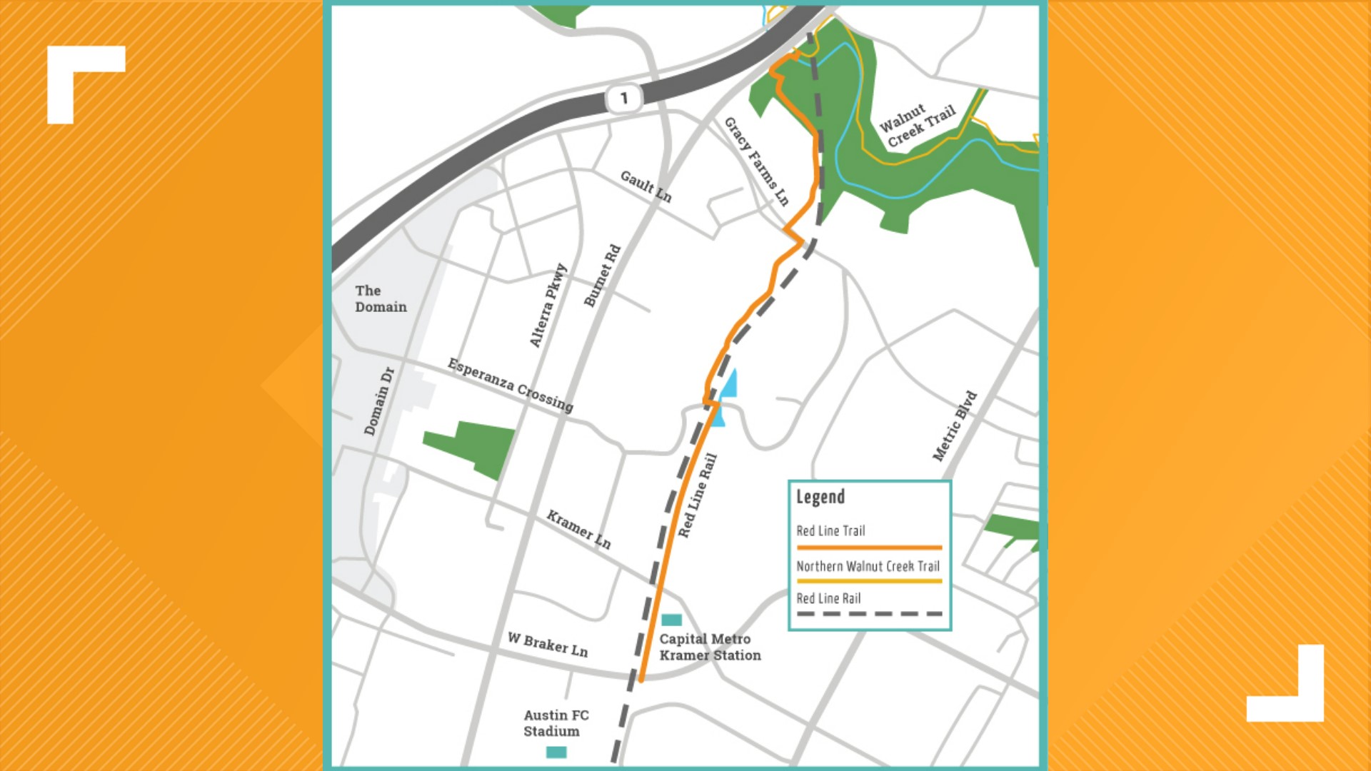 CapMetro plans to build Red Line Trail to connect to Q2 Stadium | kvue.com