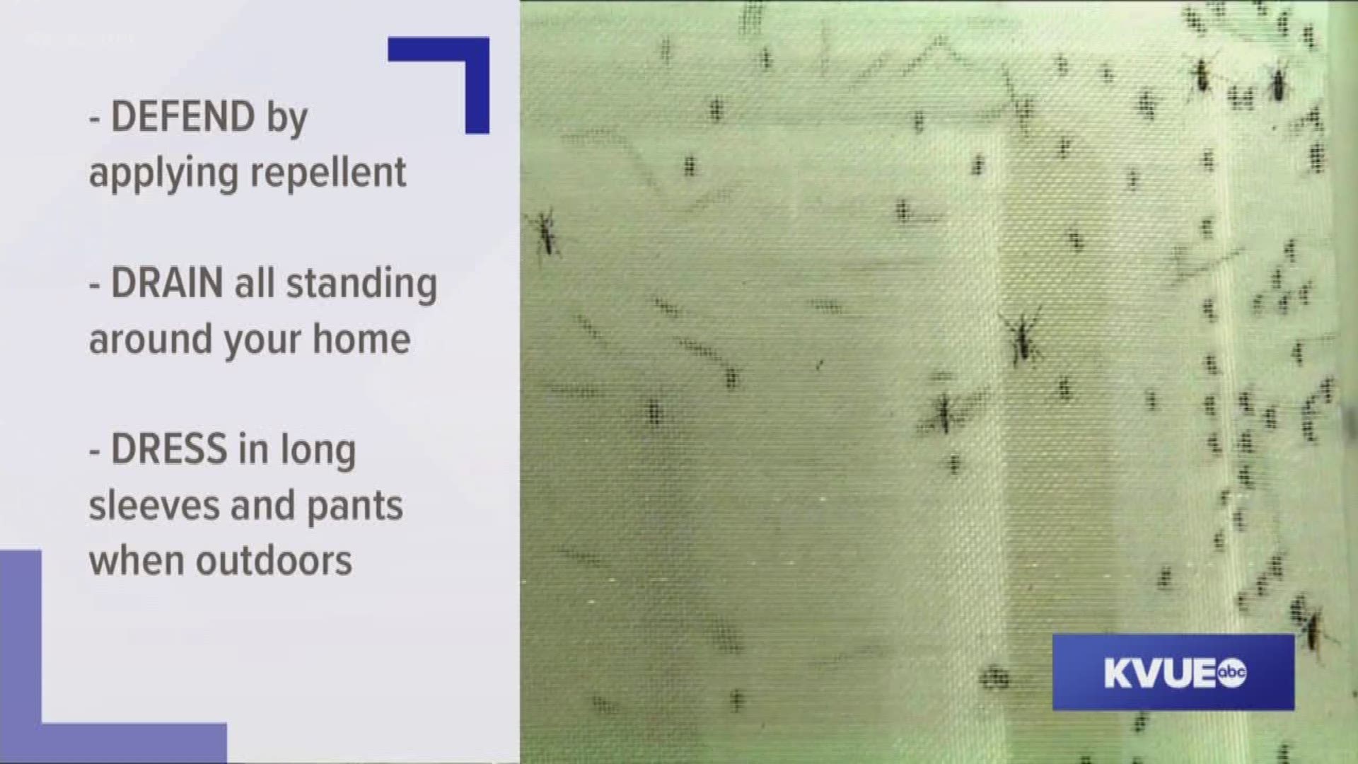 Mosquitoes in two Central Texas cities have tested positive for West Nile virus.