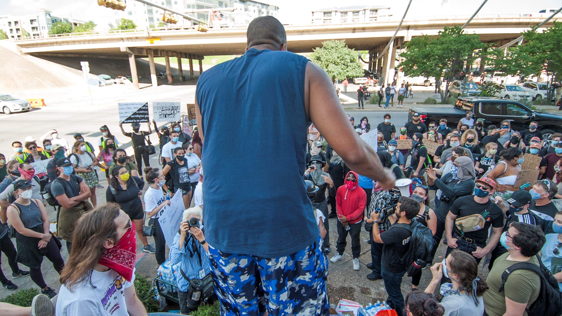 PHOTOS: Protesters march through Downtown Austin for seventh night in a