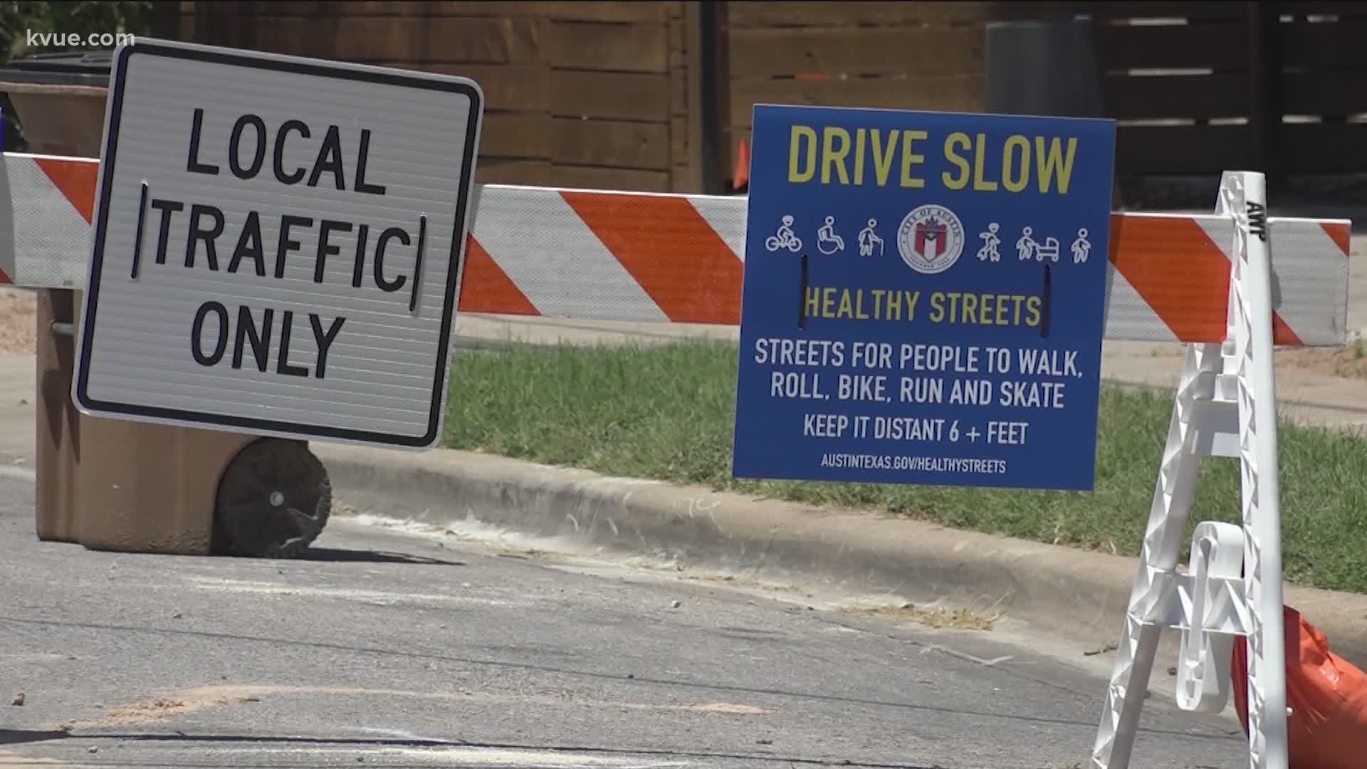 Austin is closing roads to encourage people to get outside and exercise.