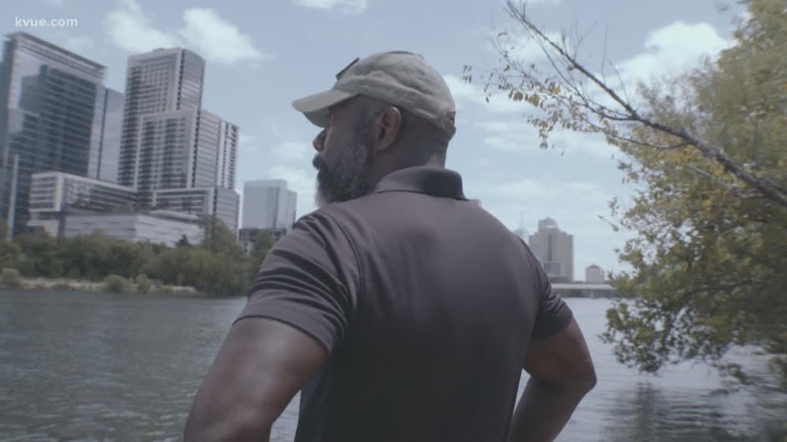 Moses West bringing water to hurricane victims