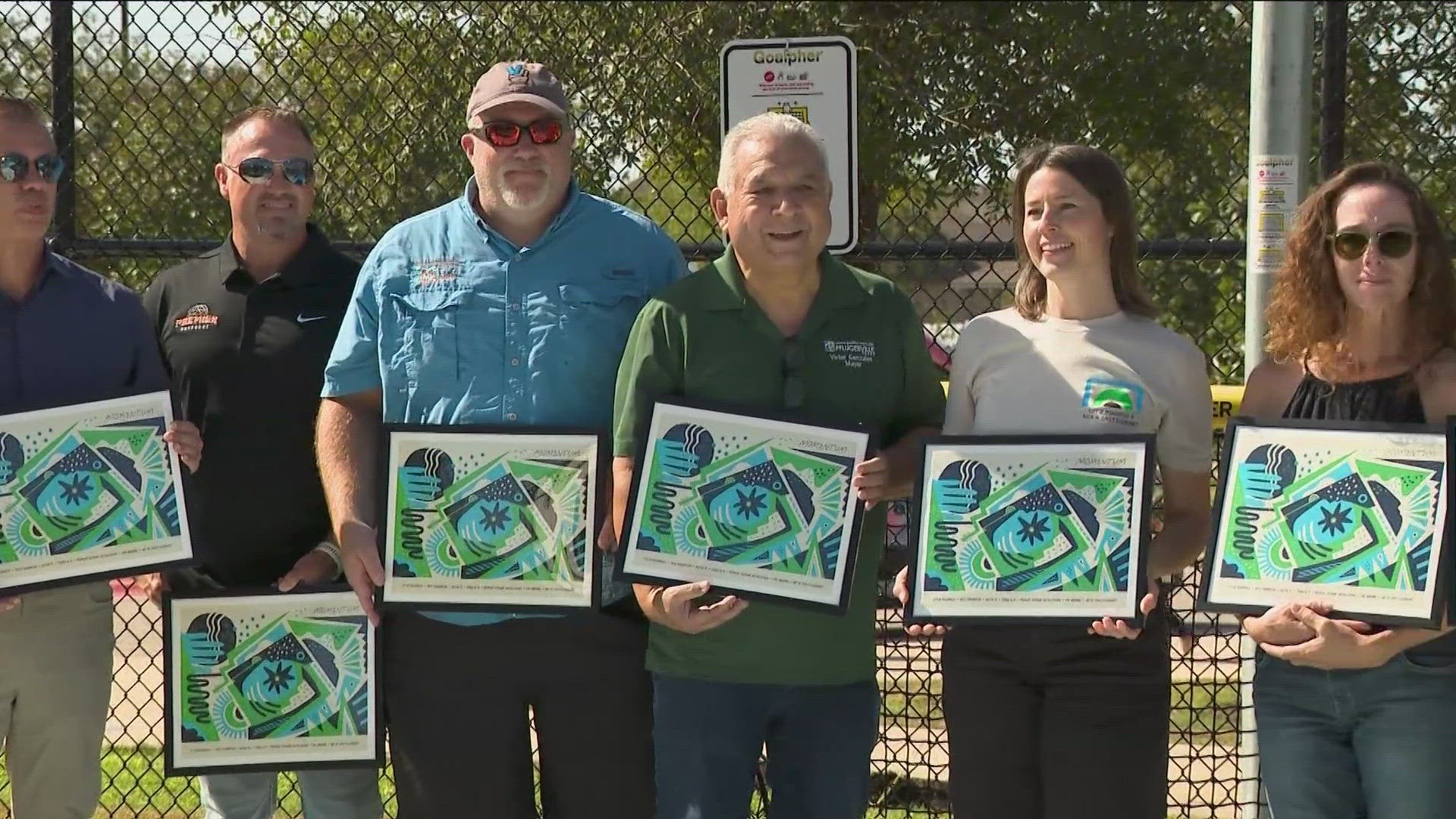 The city opened its new Multi-Sport Court at Stone Hill Park.