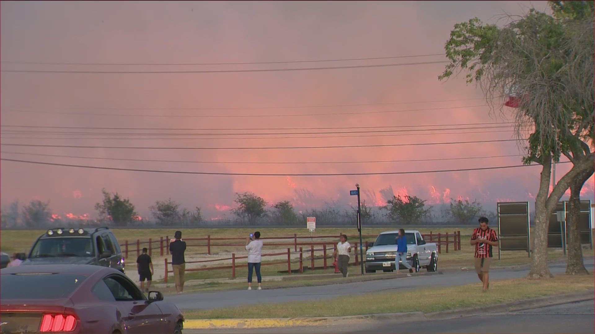 A 100-acre wildfire ignited near Lake Walter E. Long on Wednesday night. It comes as fire risk remains high across Central Texas.