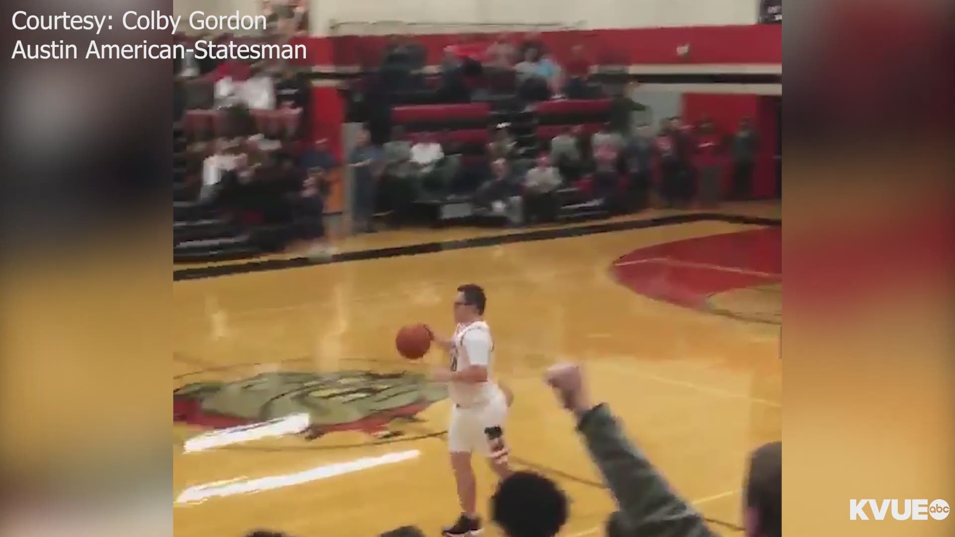 Shea O'Reilly, a Bowie High School senior with Down syndrome, hit a three-point pointer on Senior Night, drawing an eruption from the crowd.