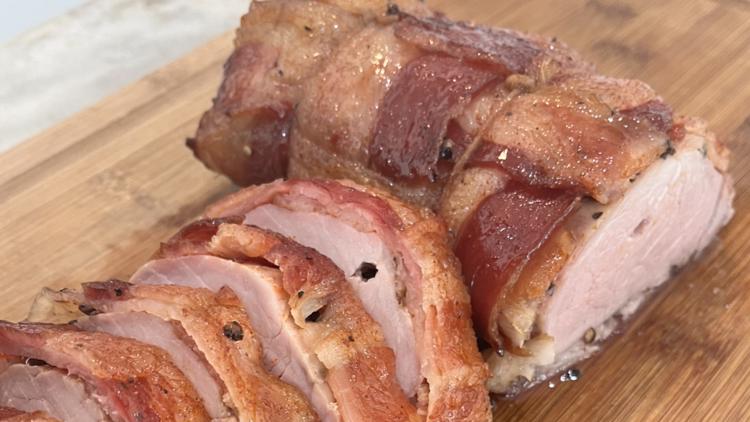 Gameday Grilling: Bacon-wrapped pork tenderloin