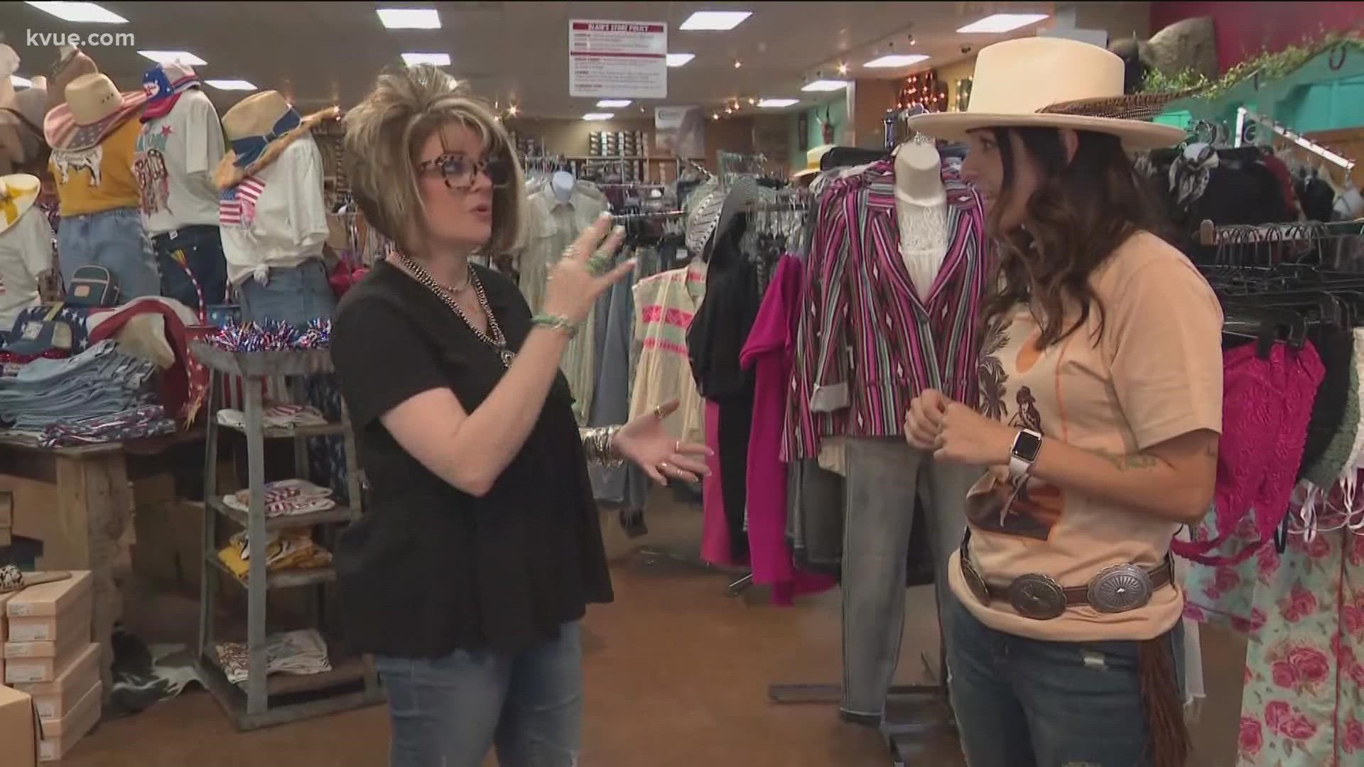 Casey Blair with Blair's Western Wear shows us around her shop for Keep Austin Local ... this time in Marble Falls.