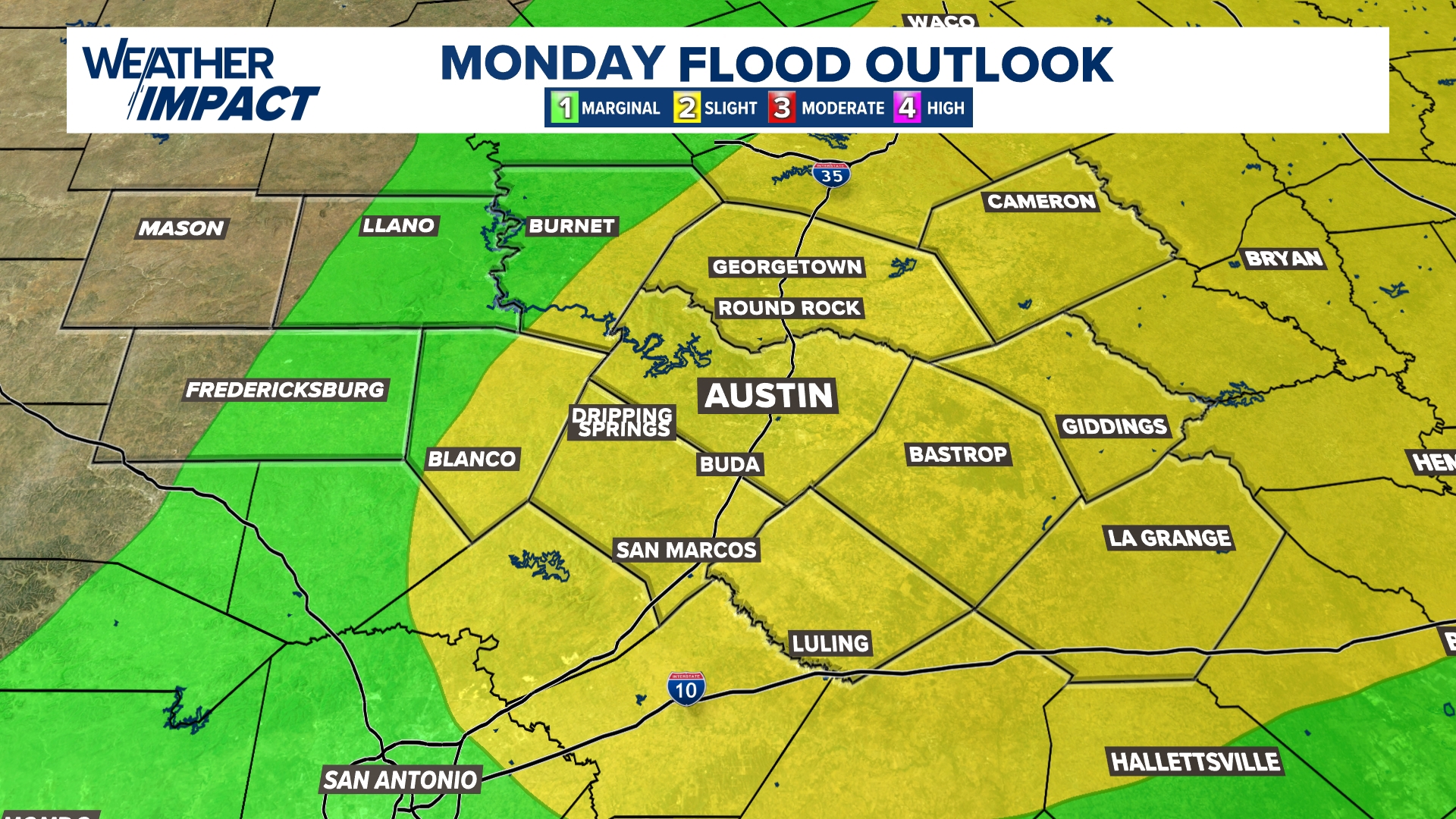 Severe storms possible Monday evening in Central Texas | kvue.com