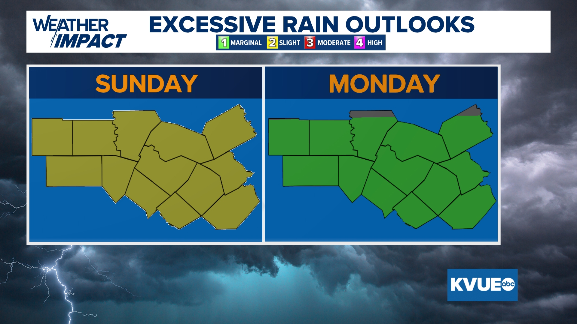 Austin-area weather: Flood Watch in effect for Labor Day weekend | kvue.com