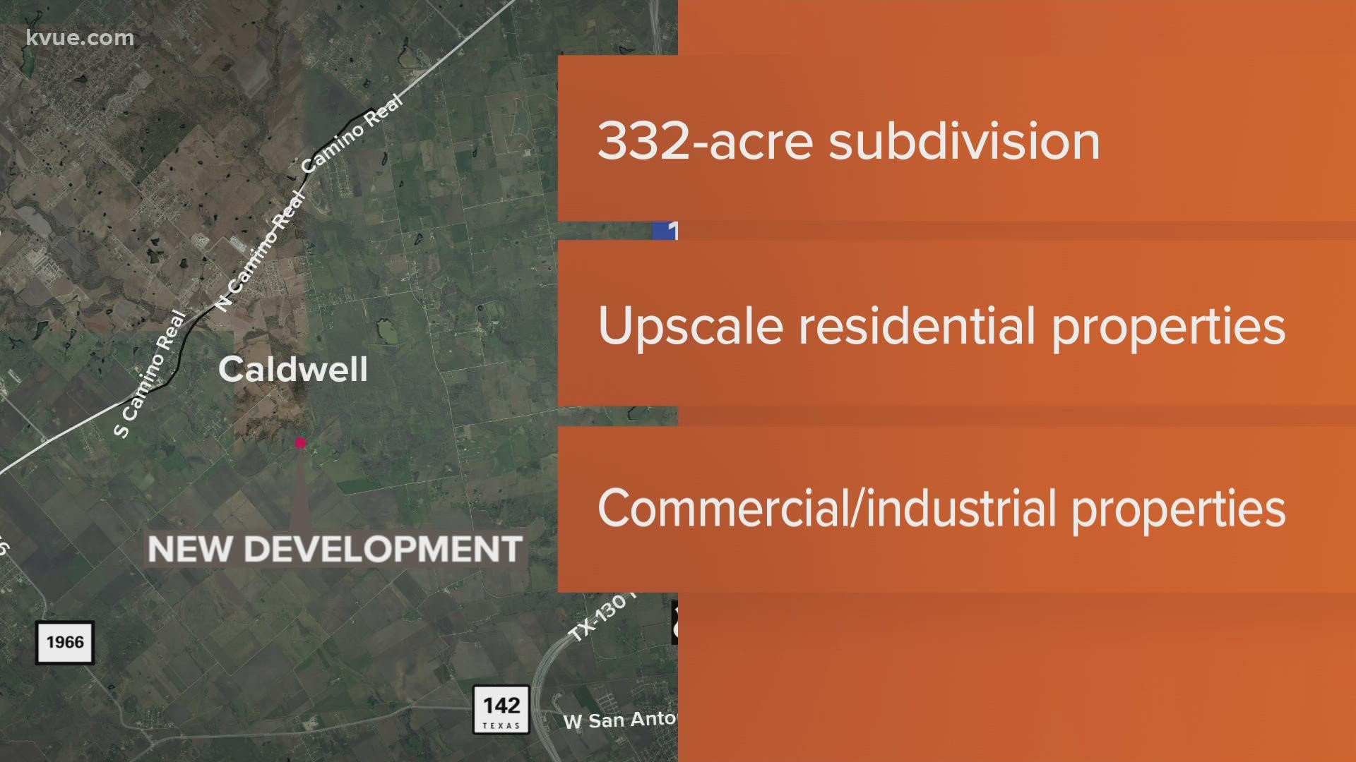 Ranch Road Development LLC is looking at 332 acres outside Lockhart for a new subdivision.