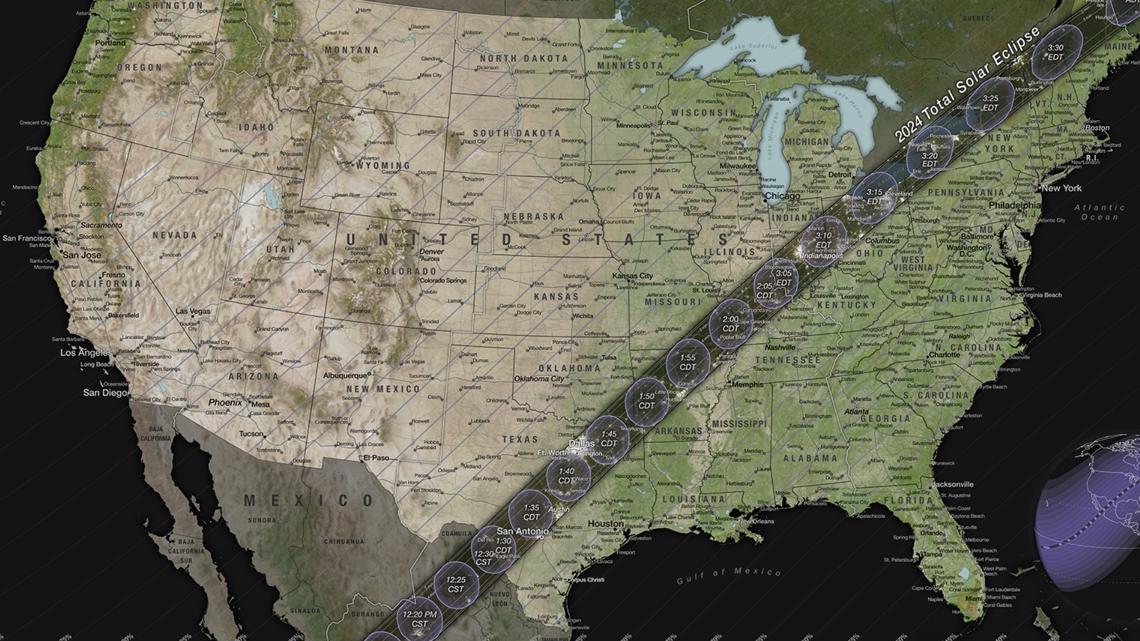 Total solar eclipse 2024 Best places to watch in Central Texas