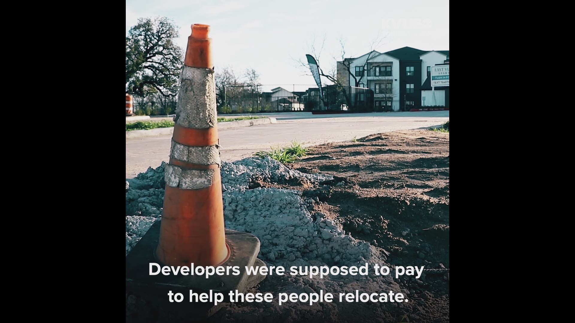 An Austin city ordinance requires developers to pay to help relocate families.