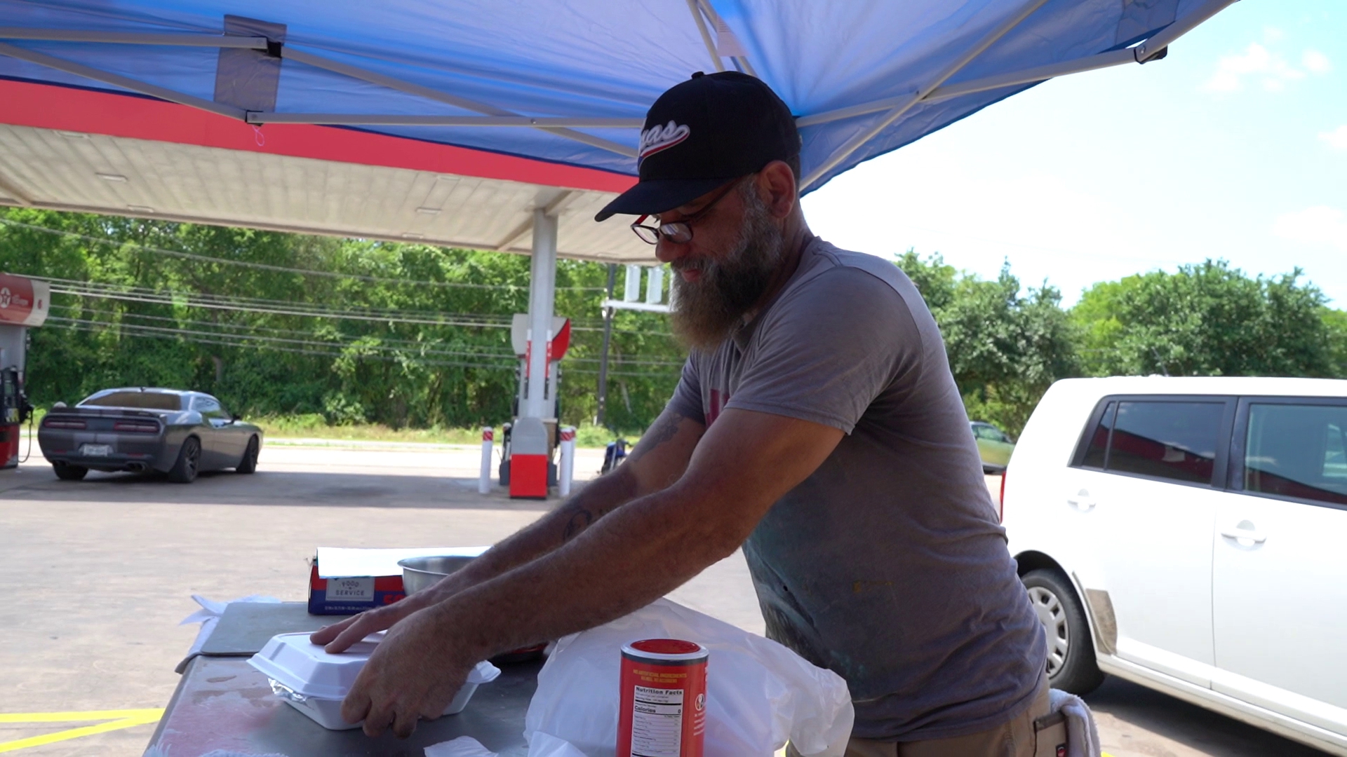 Saxx Williams owns Saxx's Tacos inside the Texaco gas station on Salt Springs Drive. It recently reopened after it was nearly destroyed in the May 21 SWAT standoff.