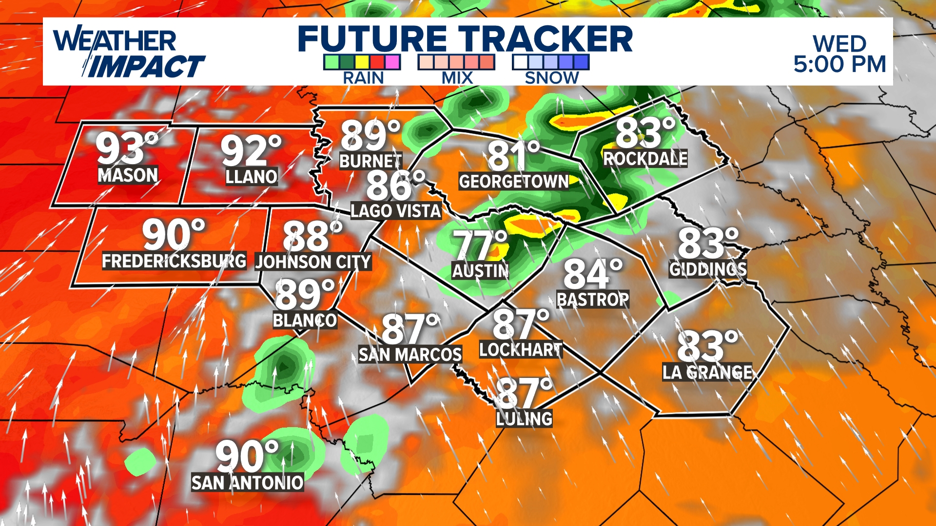Austin Hourly Weather Forecast Austin Texas Kvue