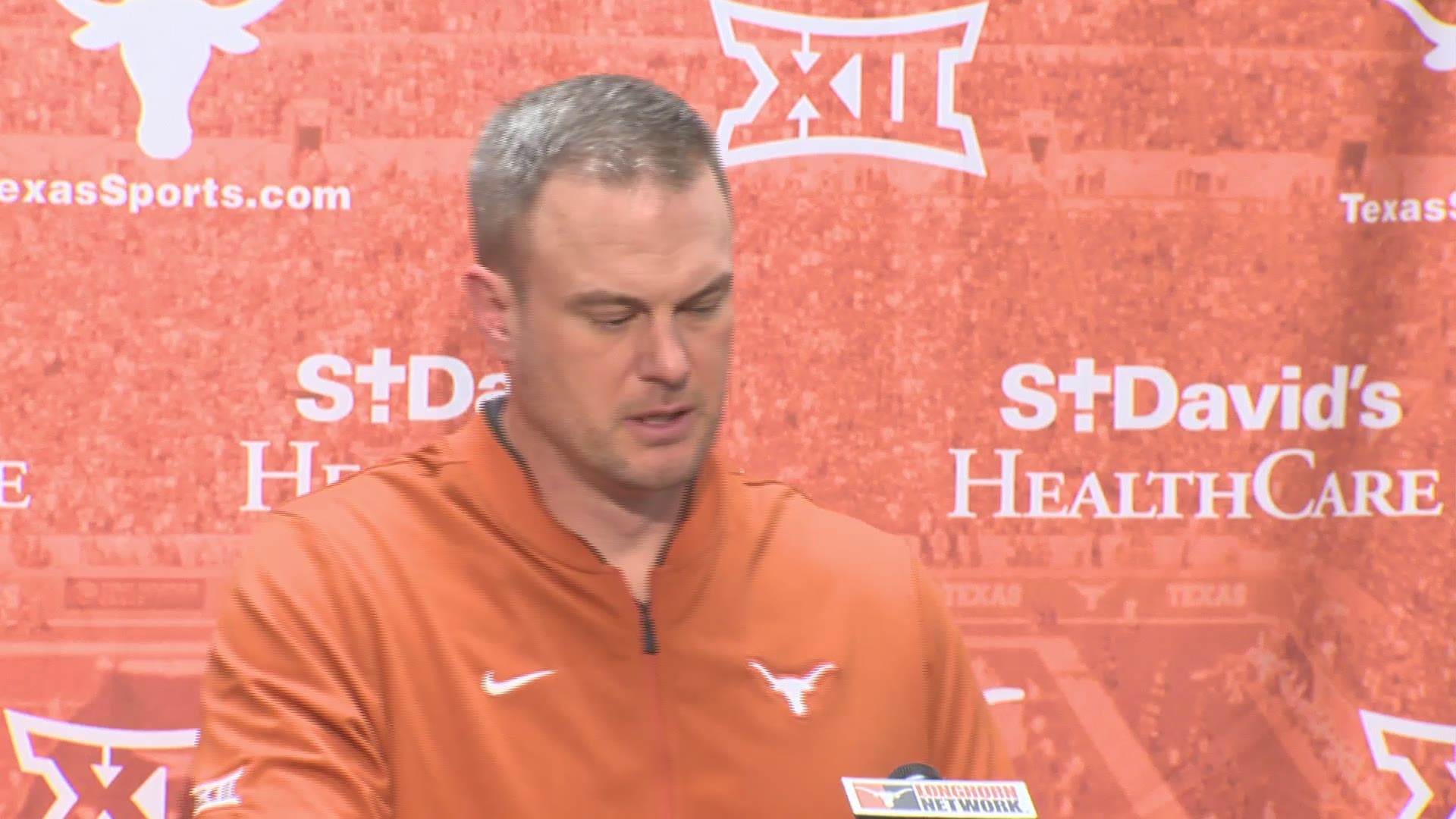 The Texas head football coach discussed Shane Buechele's status on National Signing Day