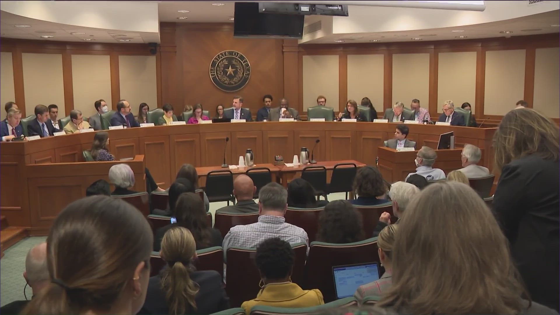 The committee is still hearing testimony on S.B. 8 for school vouchers - which would redirect tax dollars to education savings accounts that parents can use.