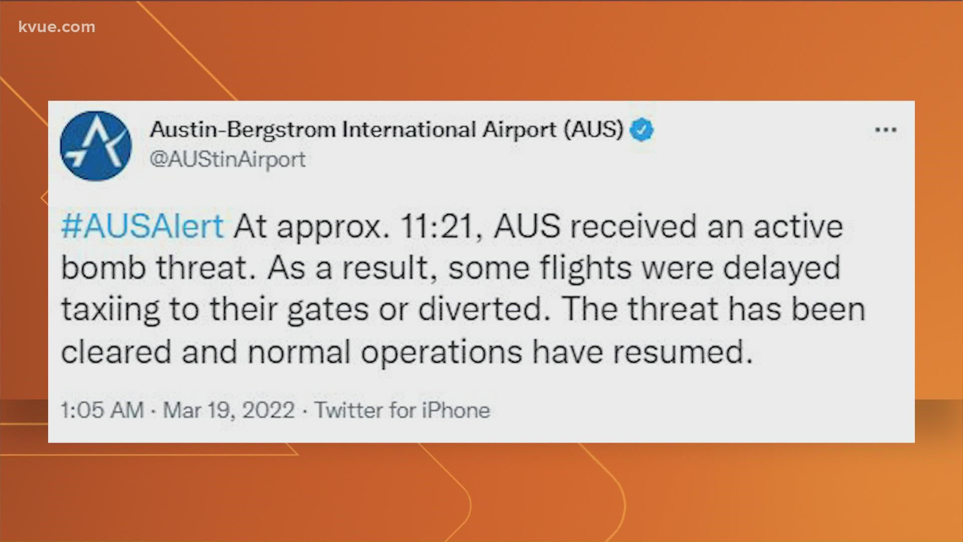 Operations are now back to normal at Austin-Bergstrom International Airport.