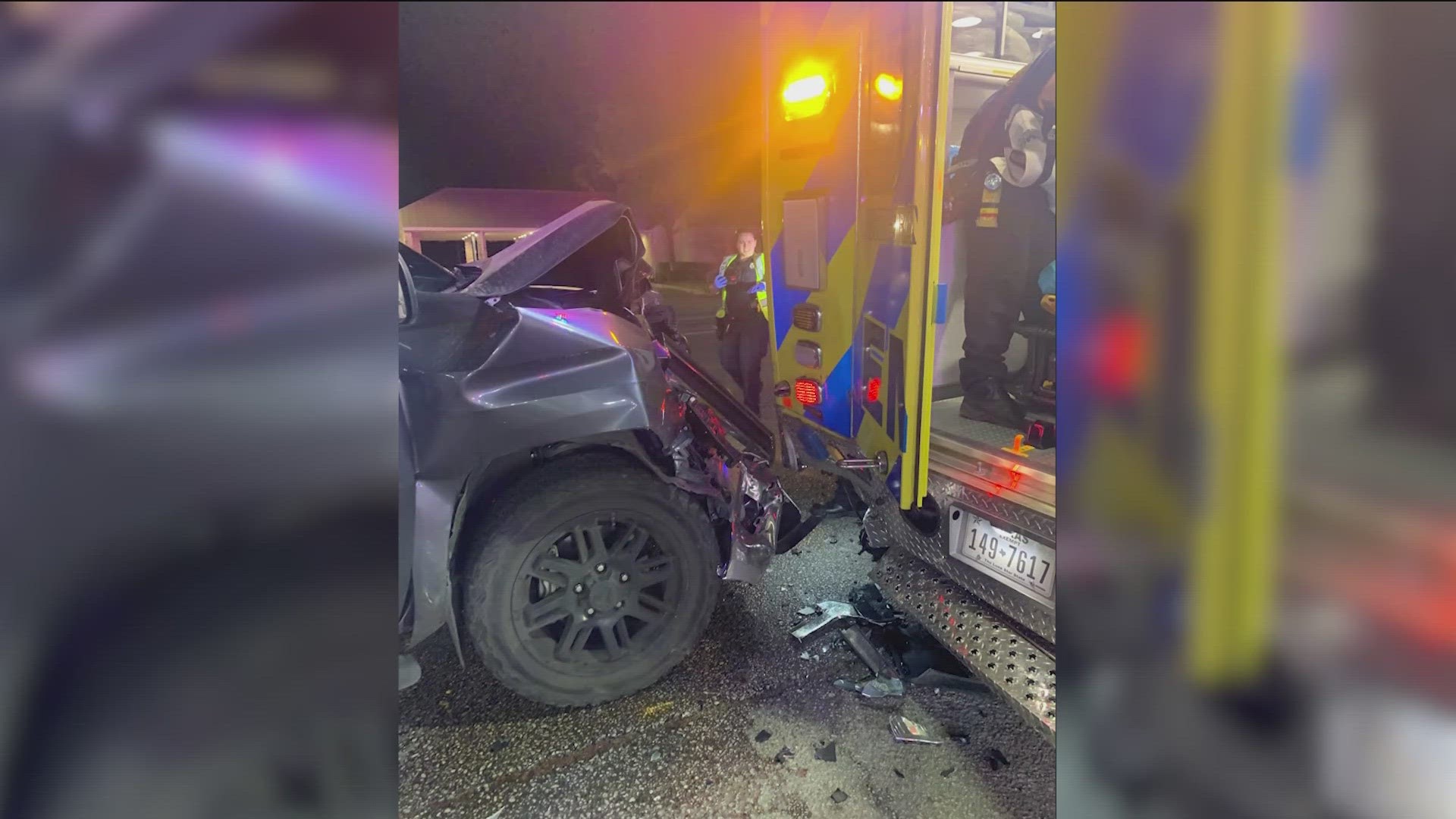 Two local medics had to go to the hospital after they say a drunk driver hit their ambulance over the weekend.
