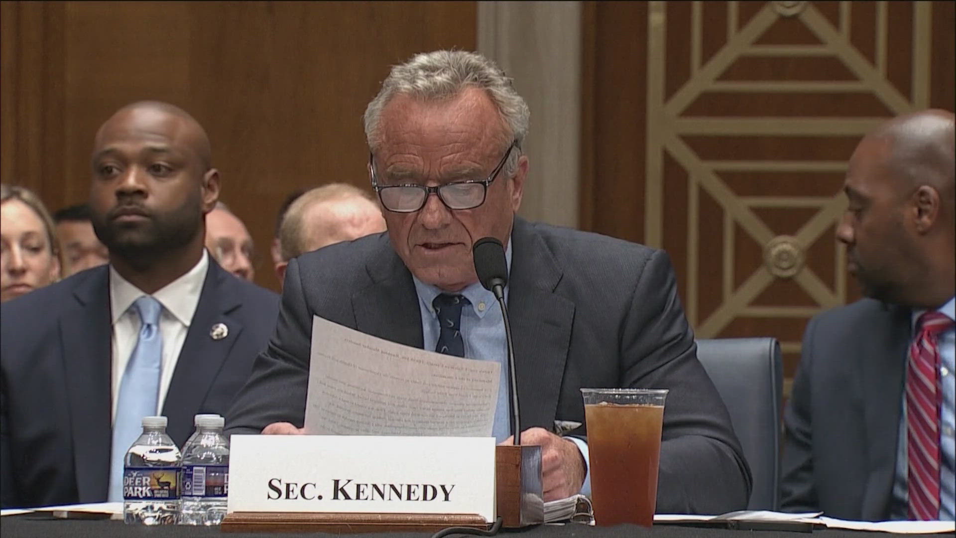 Health Secretary Robert F. Kennedy also refused to say the measles vaccine is safe while he spoke on Capitol Hill. 