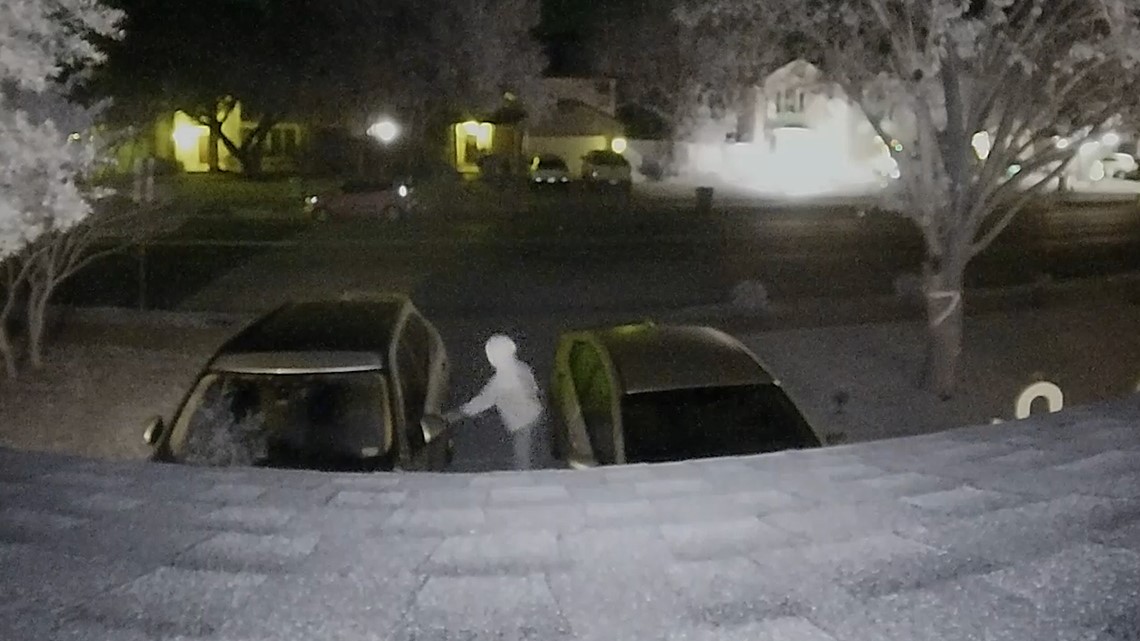 Ring camera video shows person pulling on locked car doors in Cedar Park