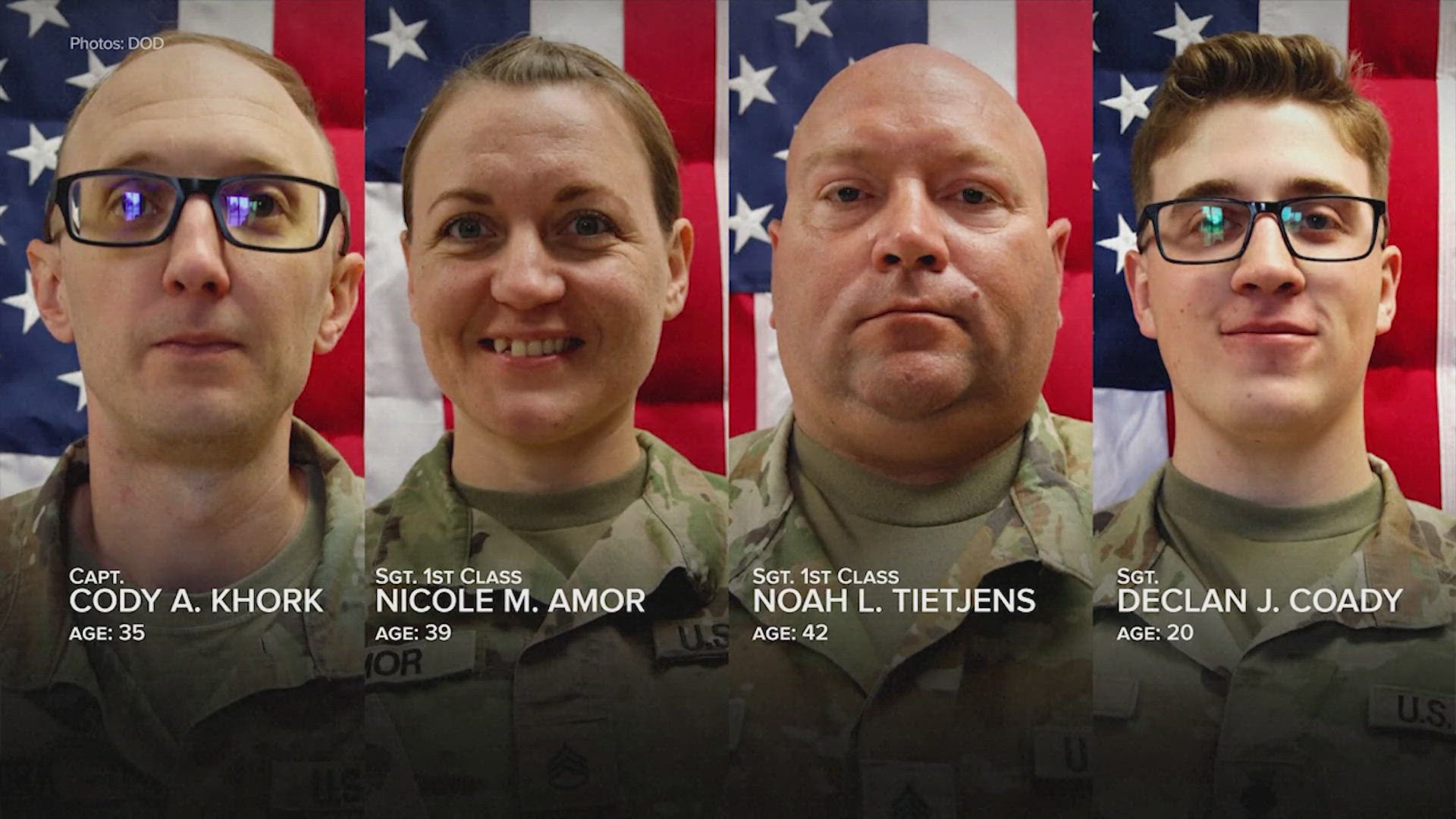4 Americans killed in Iranian attack identified