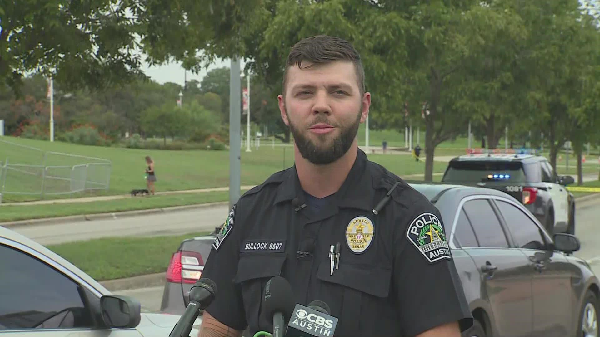 Police are providing an update on a homicide at Auditorium Shores at Town Lake Metropolitan Park, near Downtown Austin.